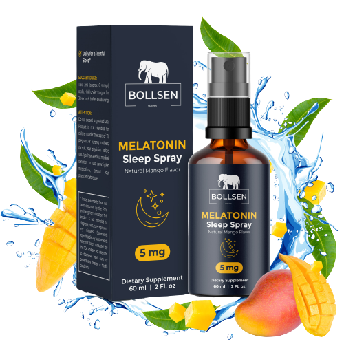 Melatonin Sleep Spray with natural Mango taste from BOLLSEN